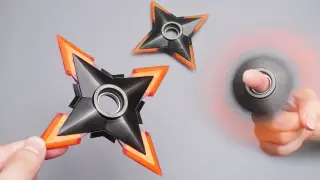 [Handicraft Guy] I made this 3.0 shuriken that can mechanically shoot out