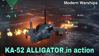 Modern Warships: KA-52 ALLIGATOR in action.