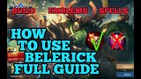 How to use revamped Belerick guide best build Mobile legends