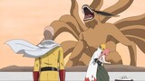 If Saitama in Naruto when Minato and Kushina fight kyubi - Parody animation