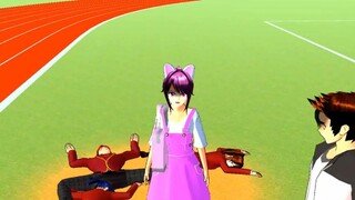 Sakura School Simulator: Melarikan diri dari Parkour Guru PE