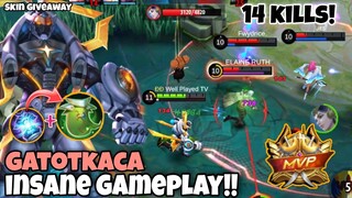 Gatotkaca and Angela Combo is Unstoppable, Insane Gameplay - SKIN GIVEAWAY!!
