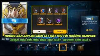 Free Fire Hướng dẫn anh em cách cày và nhận quà khủng từ sự kiện mật thư rampage - quà đổi hiệu ứng!