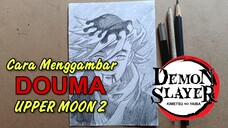 Menggambar Karakter Douma Kimetsu No Yaiba