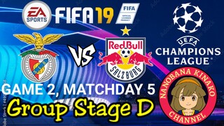 FIFA 19: UEFA Champions League | SL Benfica 🇵🇹 VS 🇦🇹 RB Salzburg (Group D)