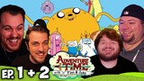 Adventure Time Episode 1 & 2 Group REACTION