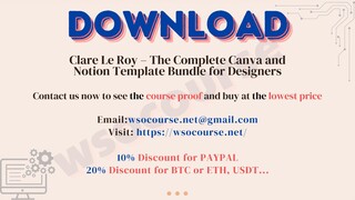 Clare Le Roy – The Complete Canva and Notion Template Bundle for Designers