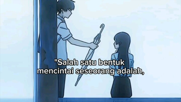 Salah satu bentuk mencintai...