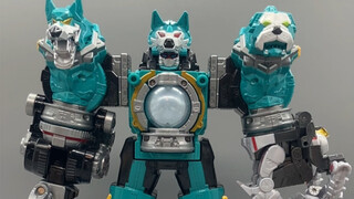 Bandai Japanese version of the Uchu Sentai Kyuranger movie DX Hell three-headed dog fusion is really