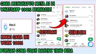 CARA MENGHAPUS META AI DI WHATSAPP | CARA HILANGKAN META AI DI WHATSAPP