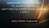 SOMEWHERE DOWN THE ROAD / I'LL ALWAYS LOVE YOU / CAN'T FIND THE WORDS TO SAY GOODBYE ( NINA )