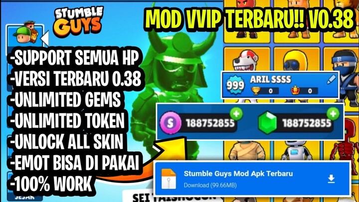 TERBARU‼️ Stumble Guys Mod Apk v.0.38 Unlock All Skin, Emote Bisa Di Pakai, No Password, Full Unlock