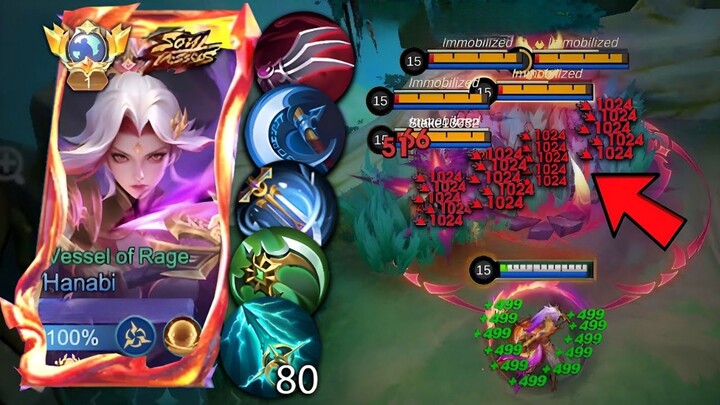 PERFECT BURST DAMAGE AND BEST EMBLEM HANABI☠️