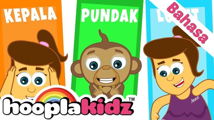 HooplaKidz Bahasa | Kepala, Pundak, Lutut dan Kaki |  Lagu Anak Anak & Lainnya