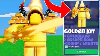 ฉันใช้ GOLDEN KIT ใน Roblox BedWars