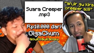 Gw Prank Donate SUARA CREEPER Ke Member BRUTAL HARDCORE! ...