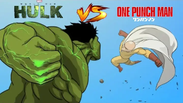 Saitama vs Hulk (Full Fight) | AniFights