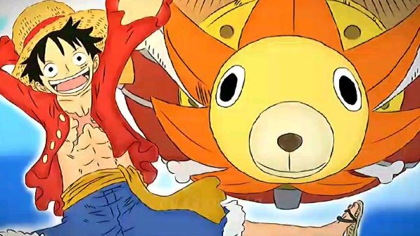 luffy with sunny👒🦁💐