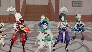 【原神MMD】求以下六人平均身高