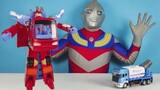 Xe Buýt Autobot làm đồ chơi ô tô xịt hình Ultraman thật, ô tô phun sơn cực ngầu cực vui