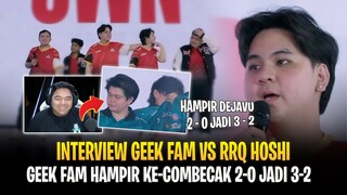 Luke: Hampir Ke-comeback 2-0 Jadi 3-2 ! Reaksi R7 RRQ Kalah Lawan Geek ! Interview GEEK vs RRQ