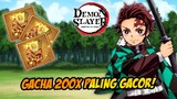 GACHA GACHA GACHA! 200x PULL AUTO GACOR?! - DEMON SLAYER MOBILE