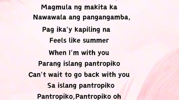 pantropiko song Ang dance