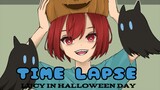 lucy in halloween day, part 2^^ [Time Lapse]