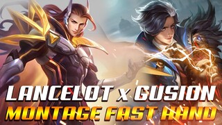 LANCELOT x GUSION  MONTAGE FAST HAND 😱 | RANK HIGHLIGHTS | MOBILE L.EGENDS BANG BANG