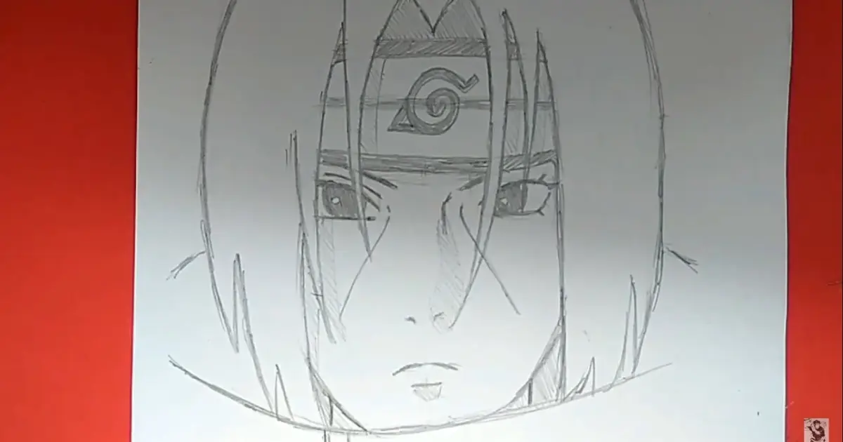 Easy Anime Drawing|How to draw Itachi from Naruto Shippuden step by step -  Bilibili