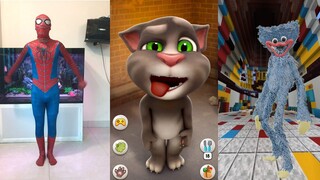 Người Nhện Vs Mèo Talking Tom Vs Poppy PlayTime