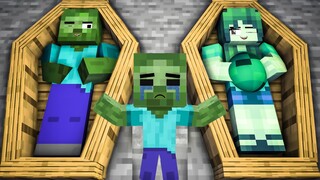 Monster School : Poor Baby zombie life VS Family - Sad Story - Minecraft Animation