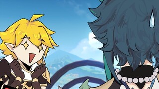 [Genshin Impact/Bump] When Jin and Sora exchange worldviews? ! the second term
