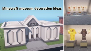 Minecraft museum decoration ideas (Part 2)