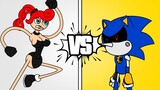 Black Mommy Long Legs vs Metal Sonic - Poppy Playtime and Sonic animation | Toon Punch EP16