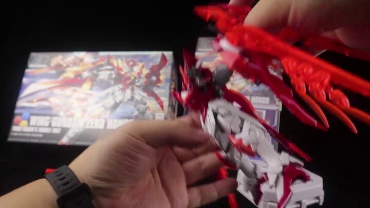 ดอกบัวแดง เปลวไฟสีแดง Bandai HG Flying Wing Zero Flame + อุปกรณ์เสริมโจ๊กเกอร์ [Lunzai Plays Gundam]