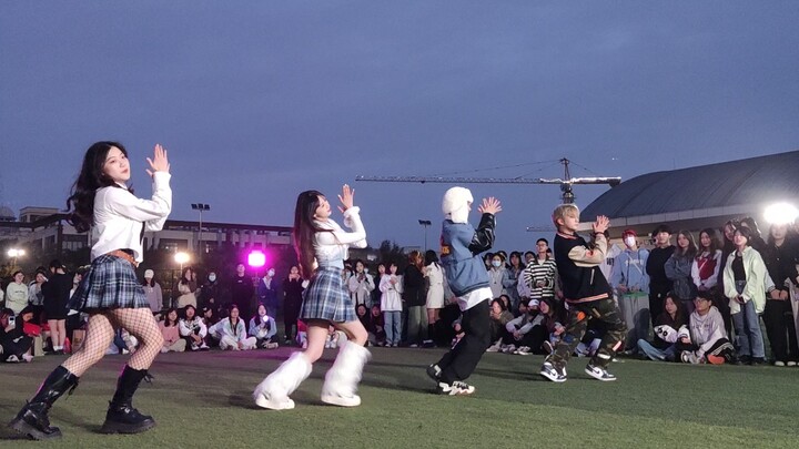 230407 Chengdu Jincheng College Dance Roadshow Hot & Cold (Temperature Difference) Audience Perspect