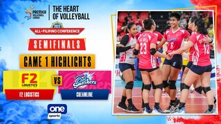 Creamline vs. F2 Logistics semis G1 highlights | 2023 PVL All-Filipino Conference - Mar. 18, 2023