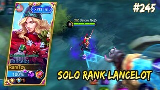 FAST HAND LANCELOT, COBA MAEN SOLO RANKED | LANCELOT GAMEPLAY #245 | MOBILE LEGENDS BANG BANG