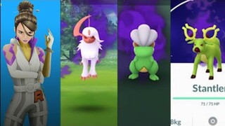 New possible shiny shadow Pokemon Bagon, Absol and Stantler after defeating Rocket Leader!
