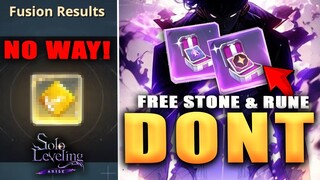 DON`T PICK WRONG HEROIC BLESSING STONE & SKILL RUNE!!! LETS TEST NEW FUSION!!! (Solo Leveling Arise)