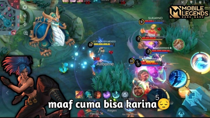 gameplay keras sampe ujung²nya kena comeback:( ~ Mobile Legends