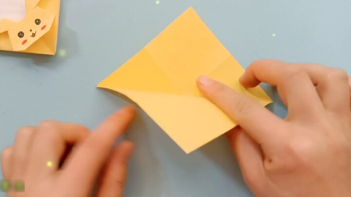 Cute Pikachu bookmark origami, you can learn in a minute