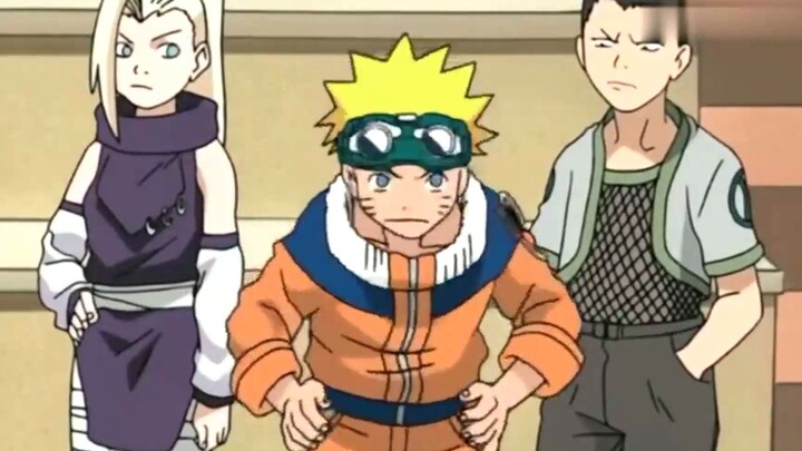 Teacher Iruka asked everyone to practice the transformation technique, and only Naruto came out tran