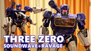 AKA Soundwave's impeccable three zero Transformers models are lined up