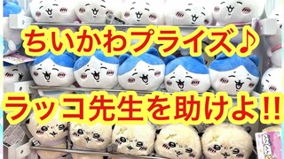 【ちいかわ】ちいかわハチワレラッコ先生を取りに行こう！！今話題の３人のちいかわユーフォーキャッチャーチャレンジ！！