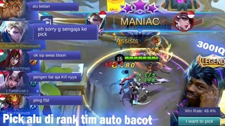 Alucard Legend maen RANKED dibacotin LANGSUNG MANIAC | Obsidian Blade Mobile legends