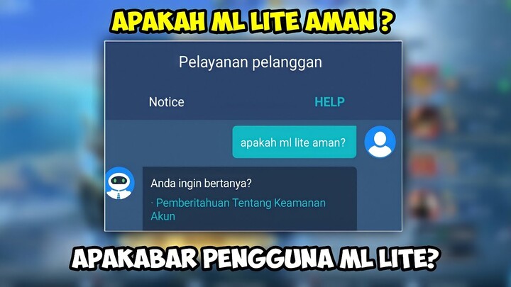 APAKAH ML LITE AMAN ? PEMBAHASAN MENGENAI DATA ML LITE | KELEBIHAN DAN KEKURANGAN FILE ML LITE 300MB