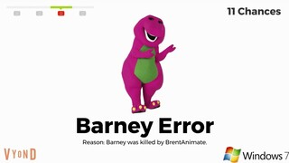 My Barney Error Collection