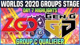 LGD vs GEN Highlight Chung Kết Thế Giới 2020 Vòng Bảng Ngày 7 | LGD Gaming vs Gen.G